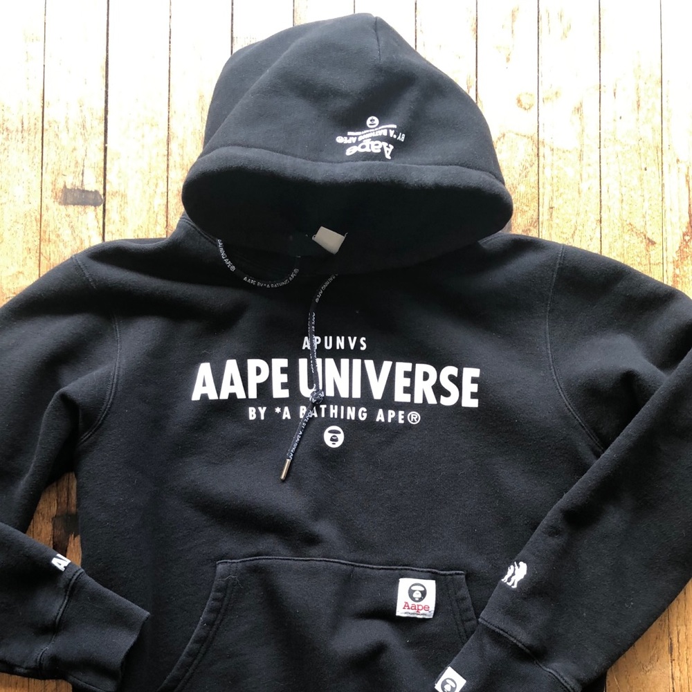 A Bathing Ape black hoodie.